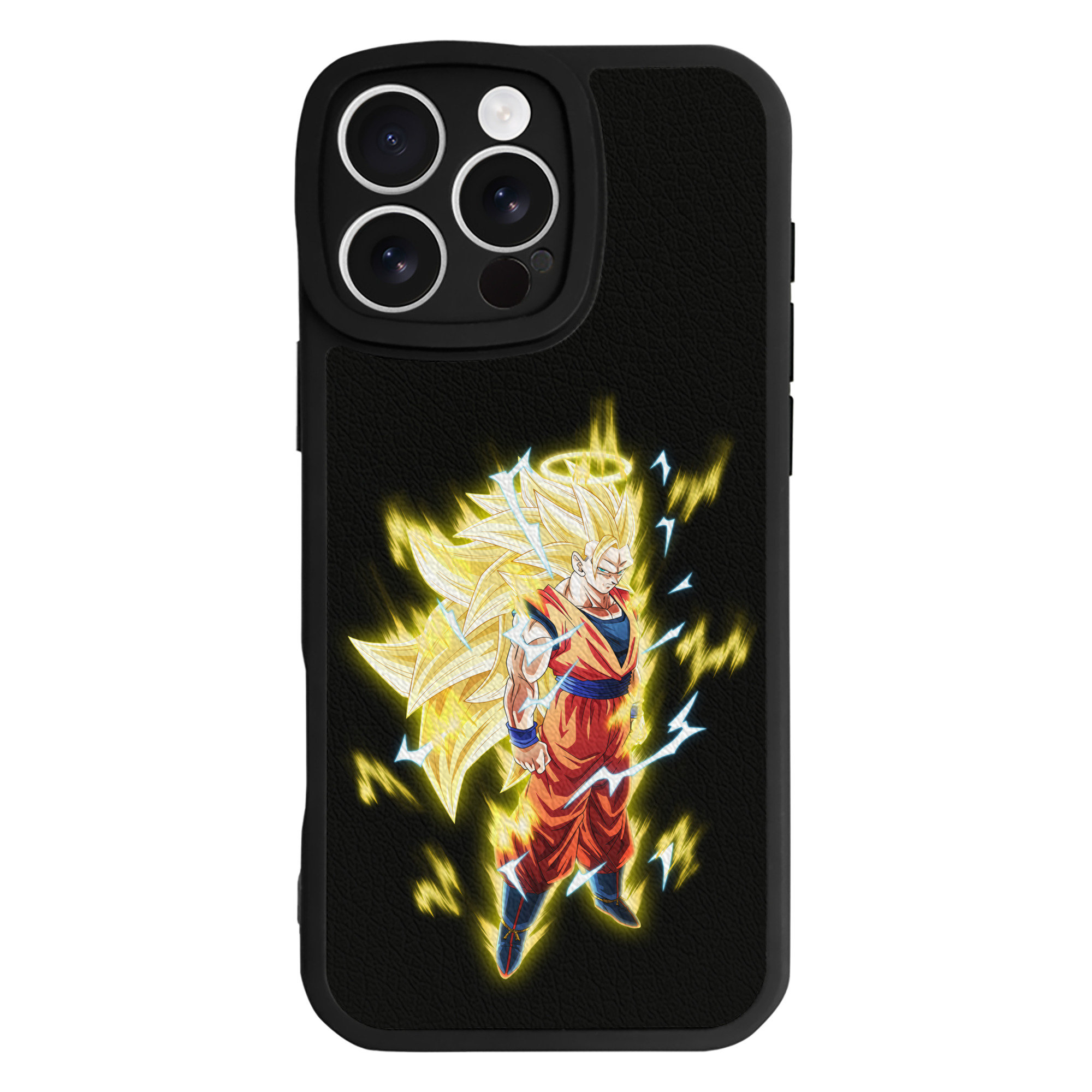 （画像用） ドラゴンボール 孫悟空（そん ごくう）Son Goku カカロット DRAGON BALL Kakarotto 【iPhone 16シリーズ対応】シリコンスマホケース（レザー調） 材質：シリコン